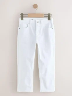 Next White Loose Fit Stretch Jeans (3-17yrs) Hot