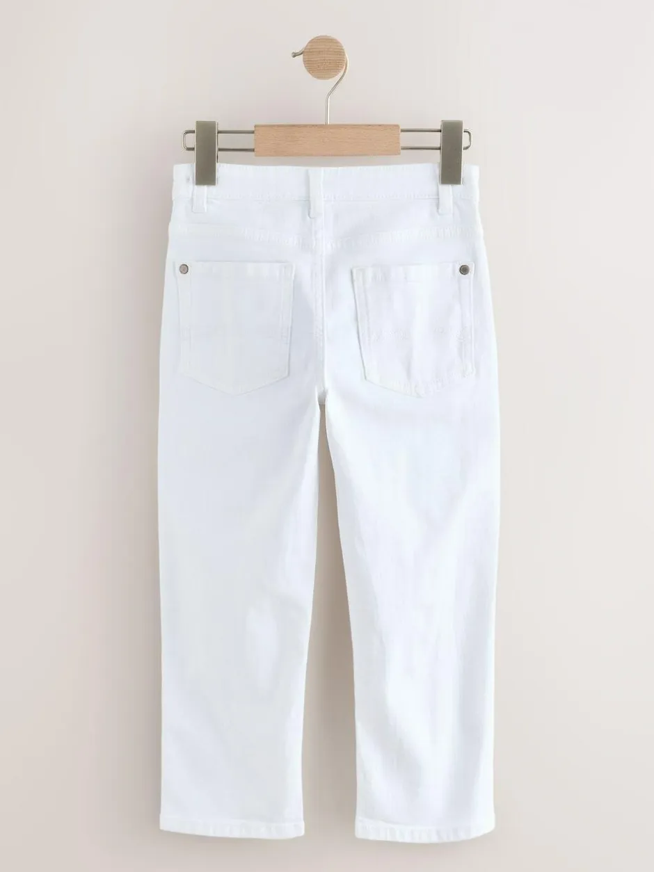 Next White Loose Fit Stretch Jeans (3-17yrs) Hot