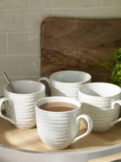 Next White Malvern Set of 4 Mugs Online