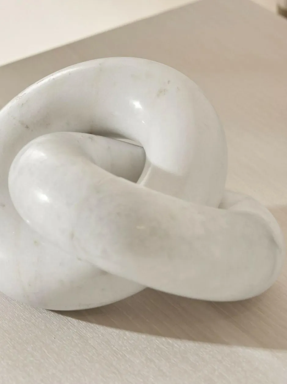 Next White Marble Decorative Knot Ornament Discount
