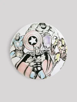 Next White Marvel 100% Cotton Circular Cushion Online