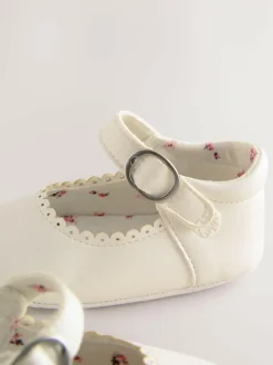 Next Mary Jane Baby Shoes (0-24mths) White Hot