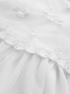 Next Mesh Flower Girl Dress (3-16yrs) White Online
