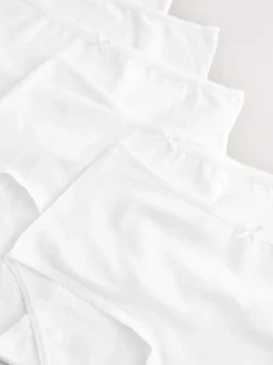 Next White Midi Cotton Rich Knickers 5 Pack Hot