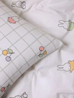 Next White Miffy Duvet Cover and Pillowcase Set New