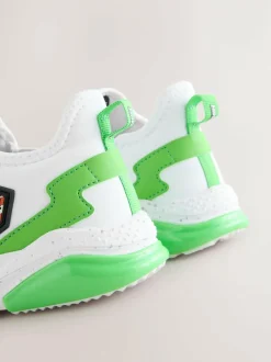 Next White Minecraft Elastic Lace Trainers Sale