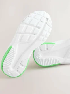 Next White Minecraft Elastic Lace Trainers Sale