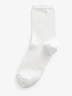 Next Modal Ankle Socks 4 Pack White Clearance