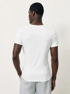 Next White Modal Layering V-Neck T-Shirt 5 Pack Hot