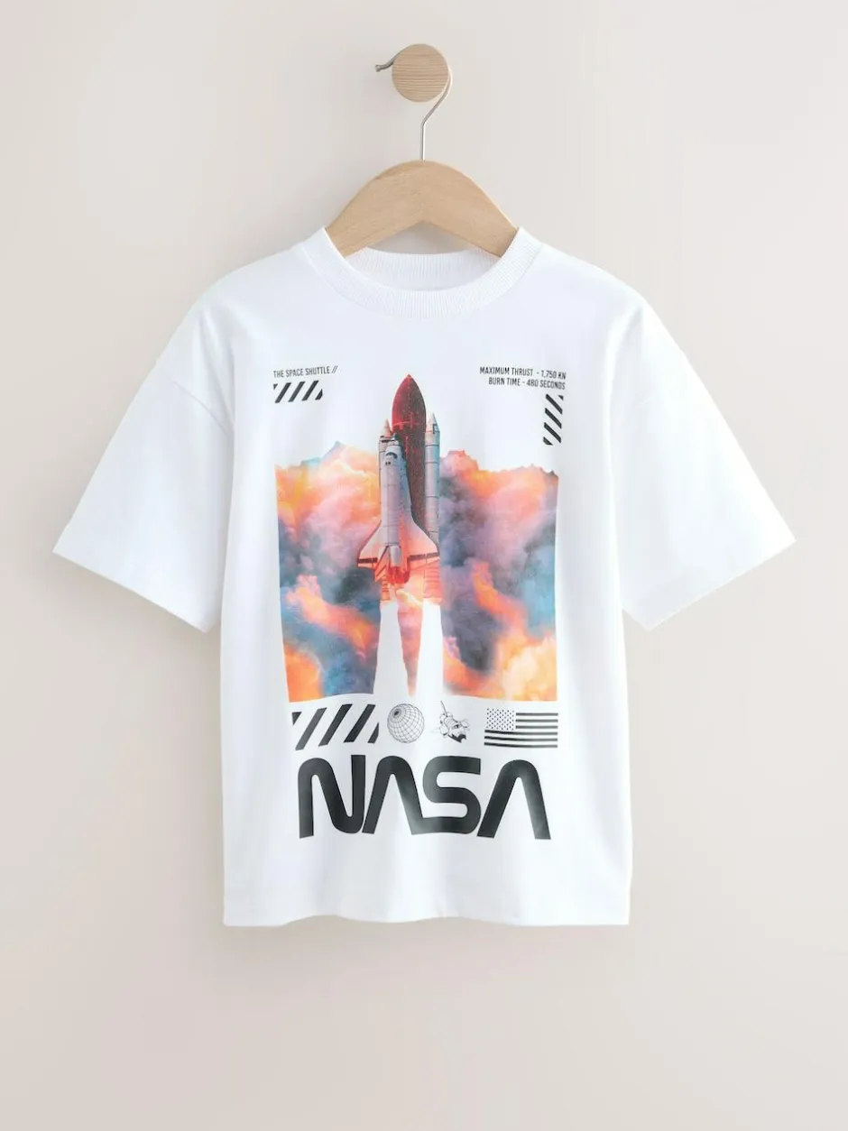 Next NASA Short Sleeve T-Shirt (3-16yrs) White Outlet