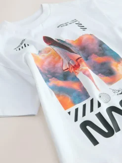 Next NASA Short Sleeve T-Shirt (3-16yrs) White Outlet