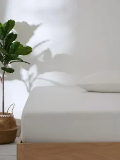 Next Non Iron Simply Soft Deep Fitted Sheet White Discount