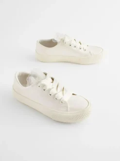 Next White Occasion Tulle Lace-Up Trainers Hot