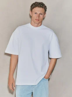 Next Oversized Fit EDIT Heavyweight T-Shirt White