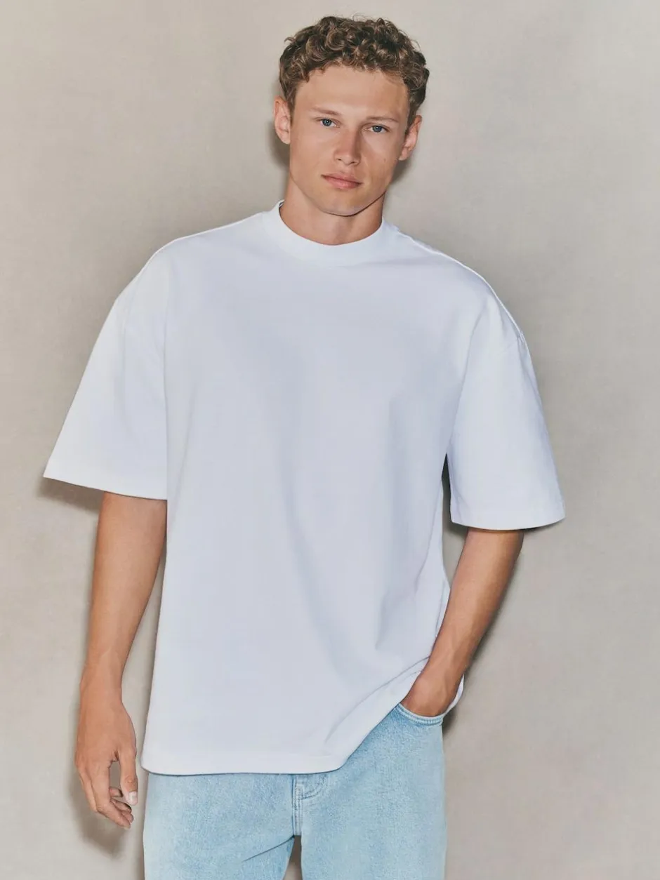 Next Oversized Fit EDIT Heavyweight T-Shirt White