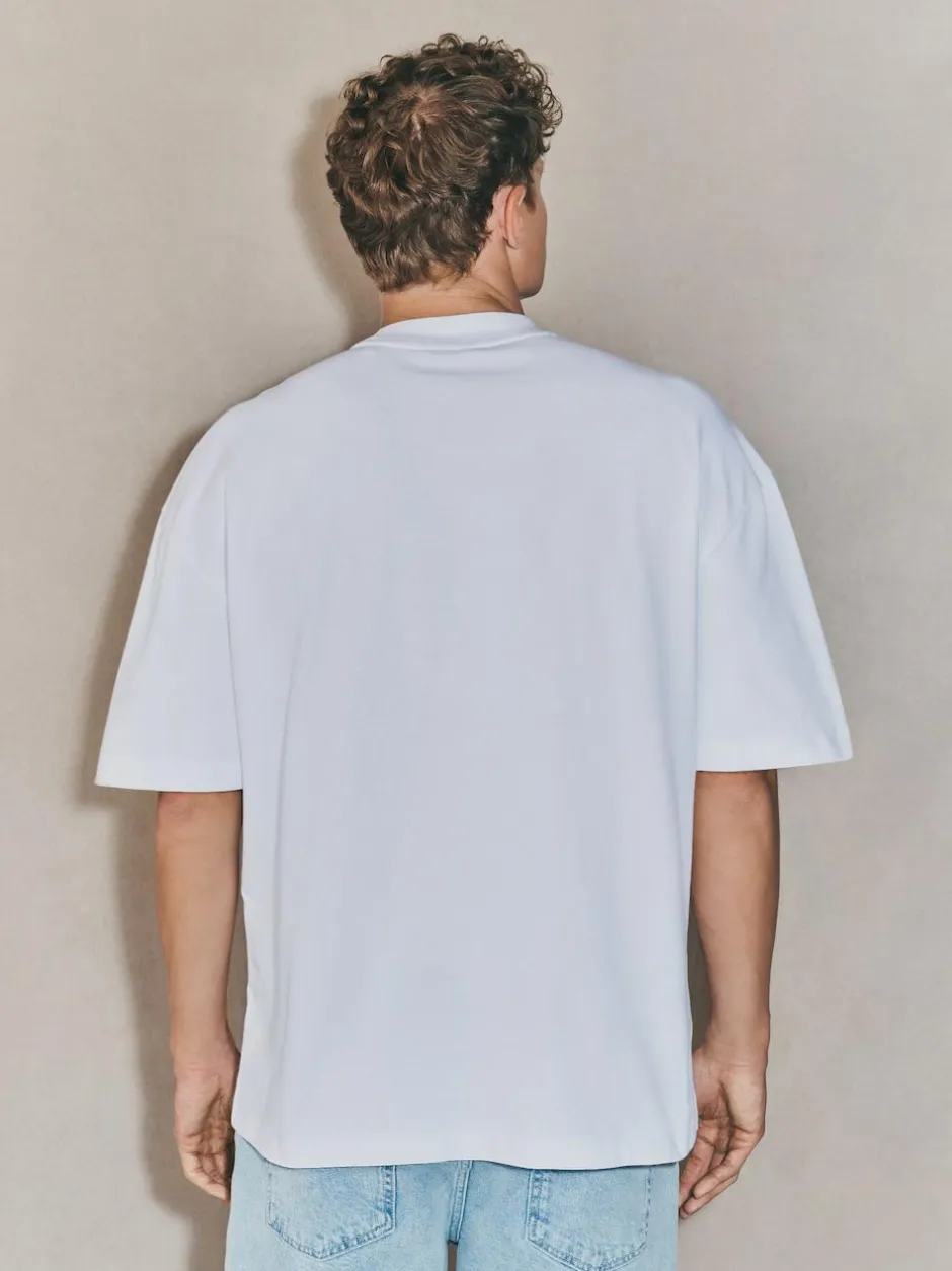 Next Oversized Fit EDIT Heavyweight T-Shirt White