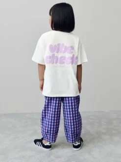Next White Oversized Graphic Print T-Shirt (3-16yrs) Discount