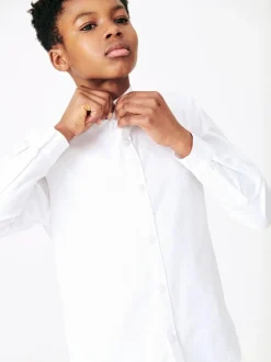 Next White Plain Single Oxford Shirt (3-16yrs) Discount