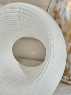 Next White Pleated Ornament
