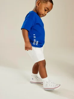 Next White Pull On Shorts (3mths-7yrs) Sale