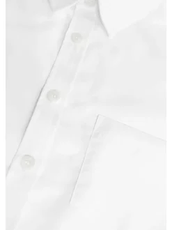 Next White Regular Fit 5 Pack Short Sleeve School Shirts (3-17yrs) Outlet