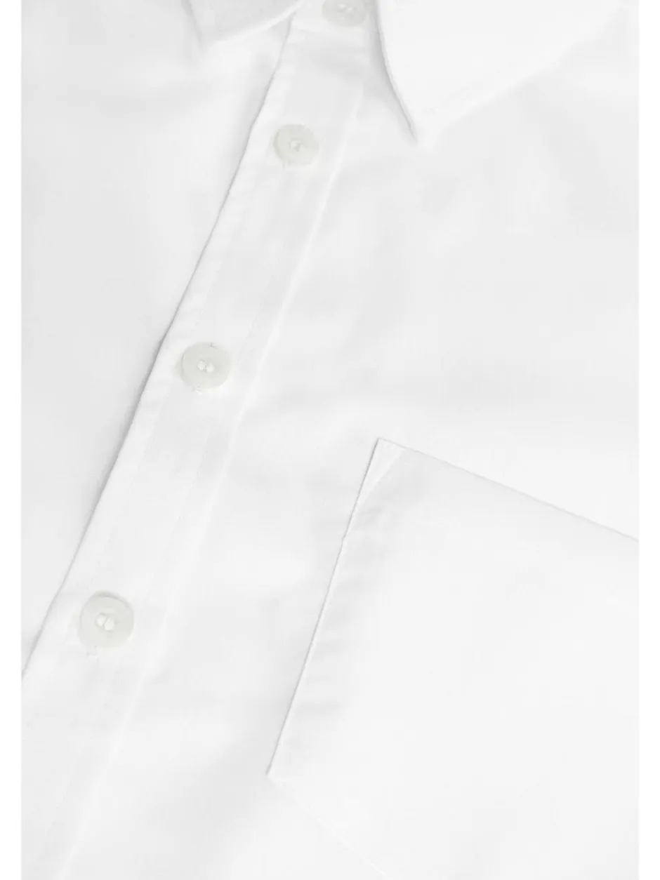 Next White Regular Fit 5 Pack Short Sleeve School Shirts (3-17yrs) Outlet