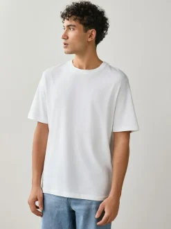 Next White Regular Fit Essential Cotton T-Shirts 6 Pack New