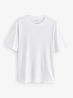 Next White Regular Fit Essential Cotton T-Shirts 6 Pack New