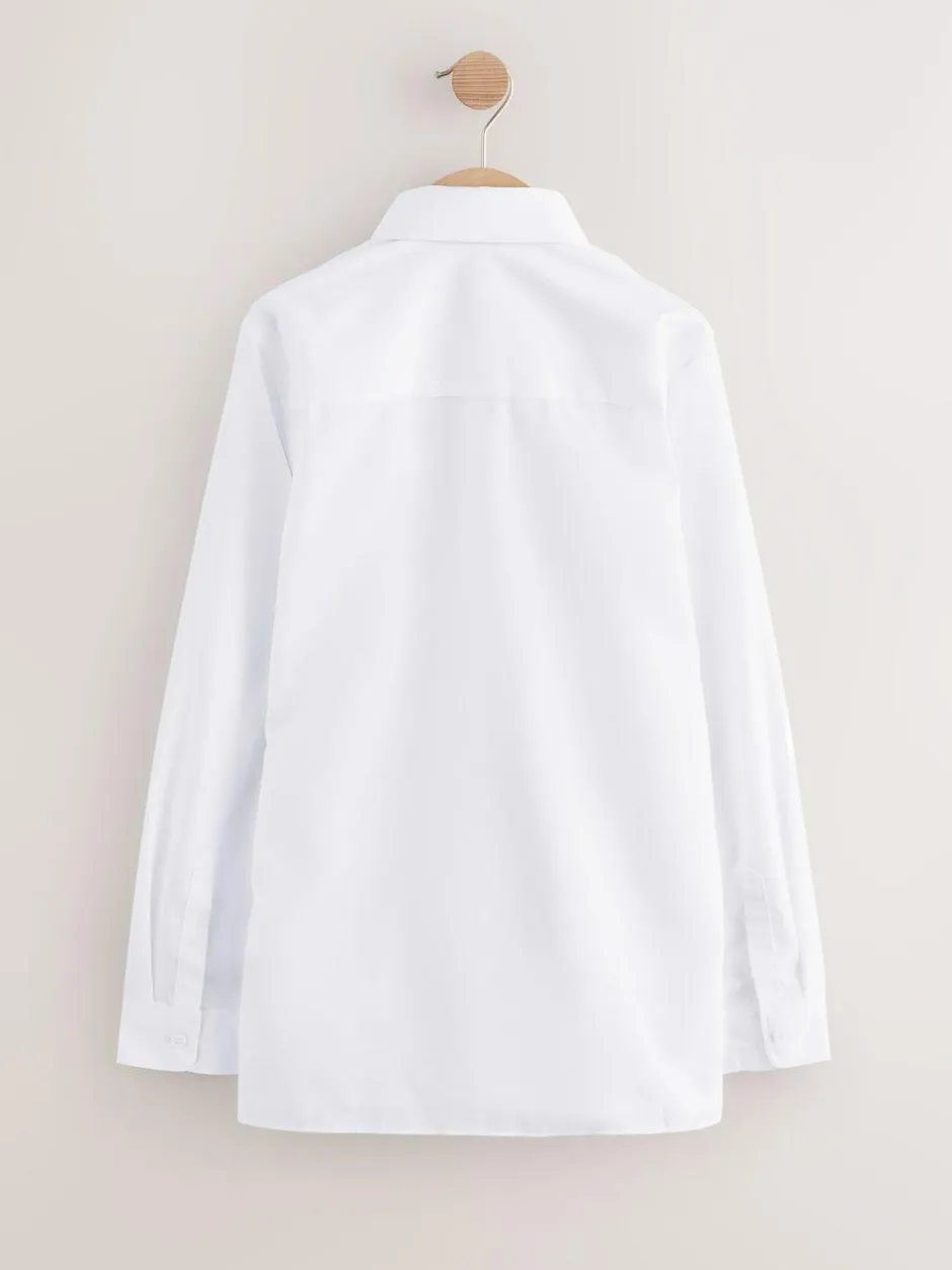 Next White Regular Fit Extra Long Sleeve School Shirt (10-17yrs) Hot