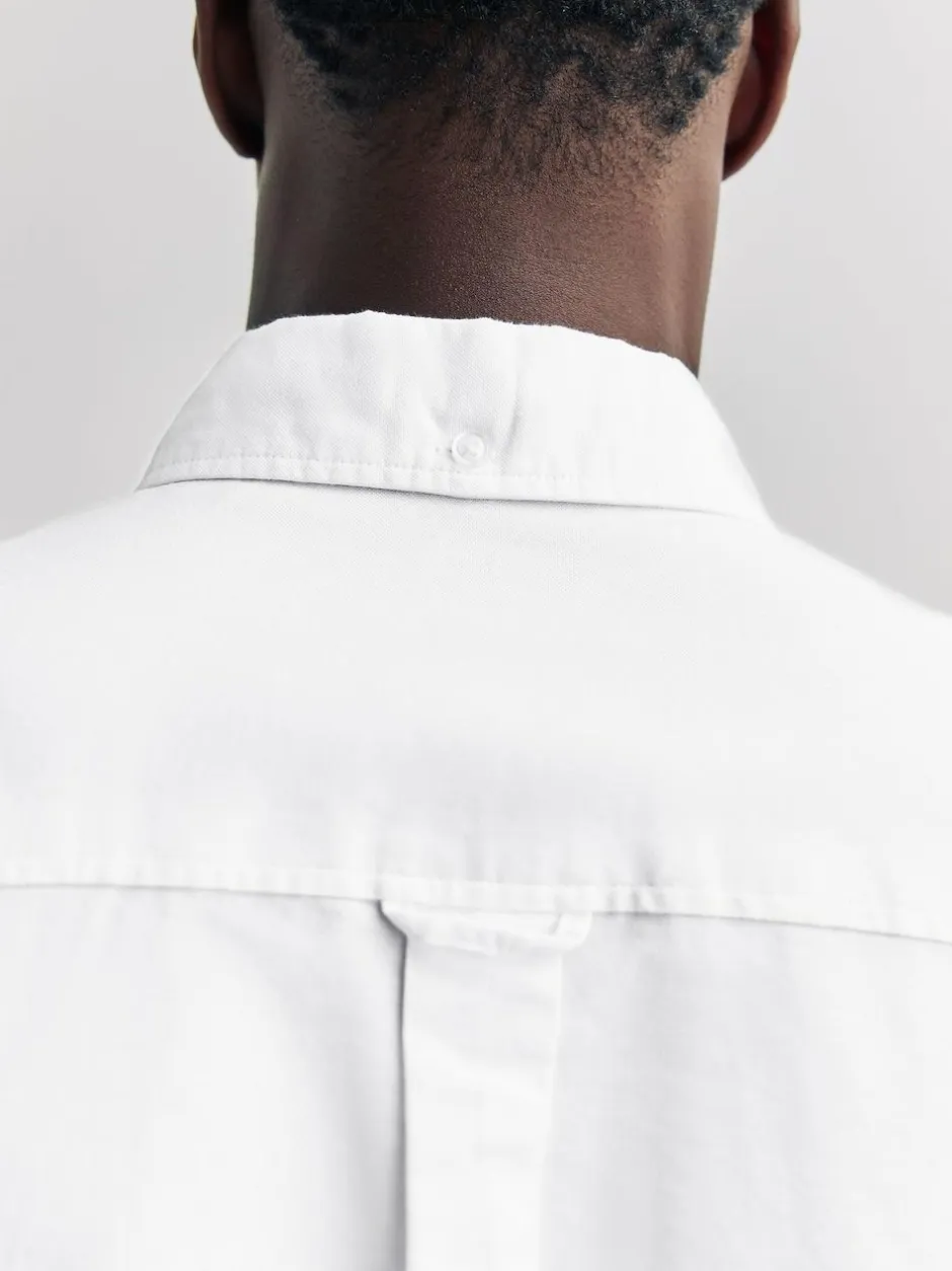Next White Regular Fit Long Sleeve Oxford Shirt New