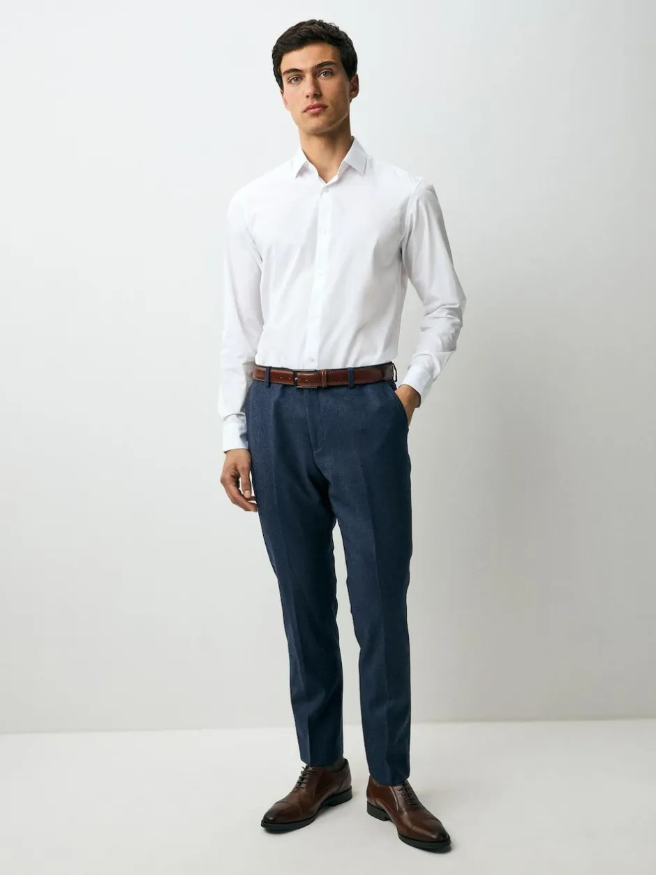 Next Regular Fit Single Cuff Easy Care Smart Shirts 3 Pack White Clearance