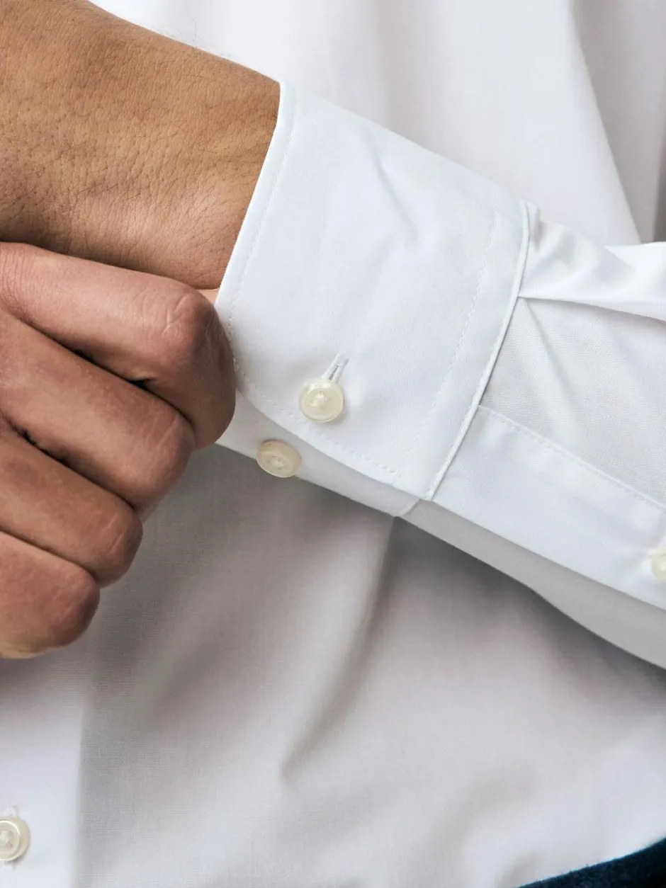 Next Regular Fit Single Cuff Easy Care Smart Shirts 3 Pack White Clearance