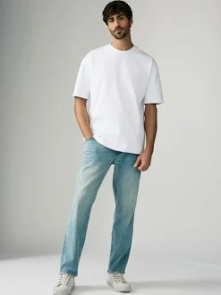 Next White Relaxed Fit Heavyweight T-Shirts 3 Pack Clearance