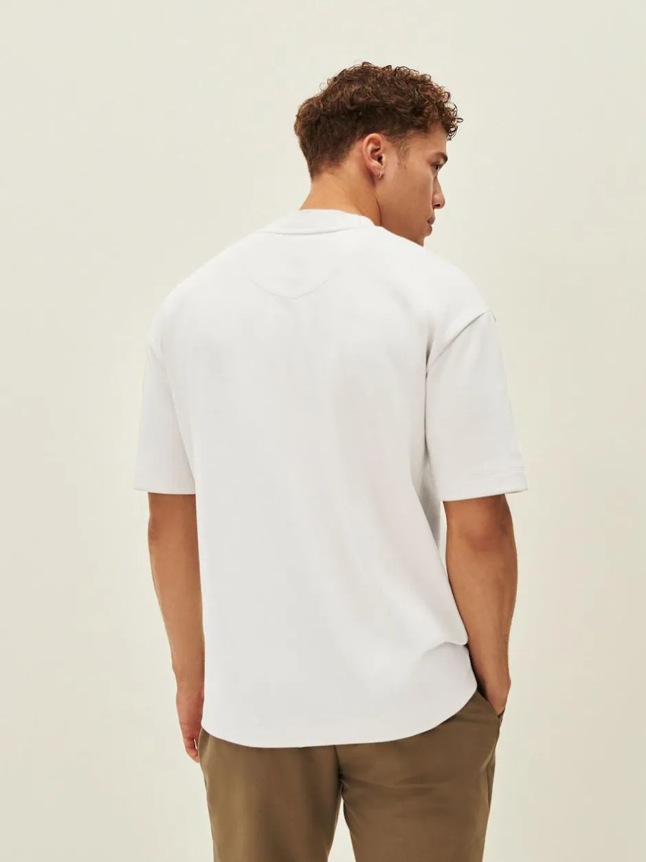 Next White Relaxed Fit Heavyweight T-Shirt Outlet