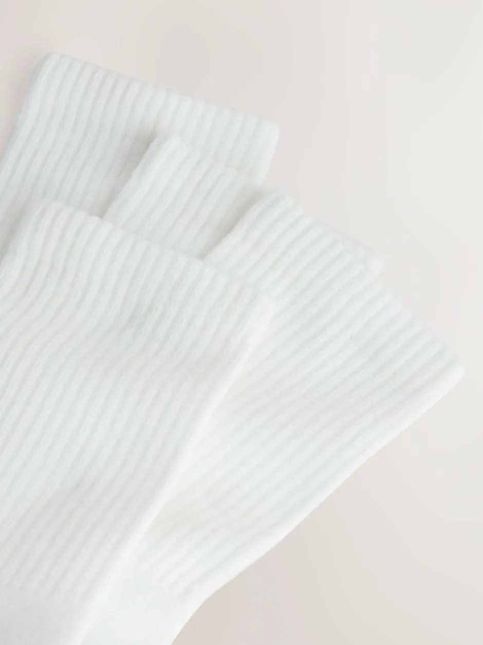 Next Sports Socks 4 Pack White Rich Heel toe Hot