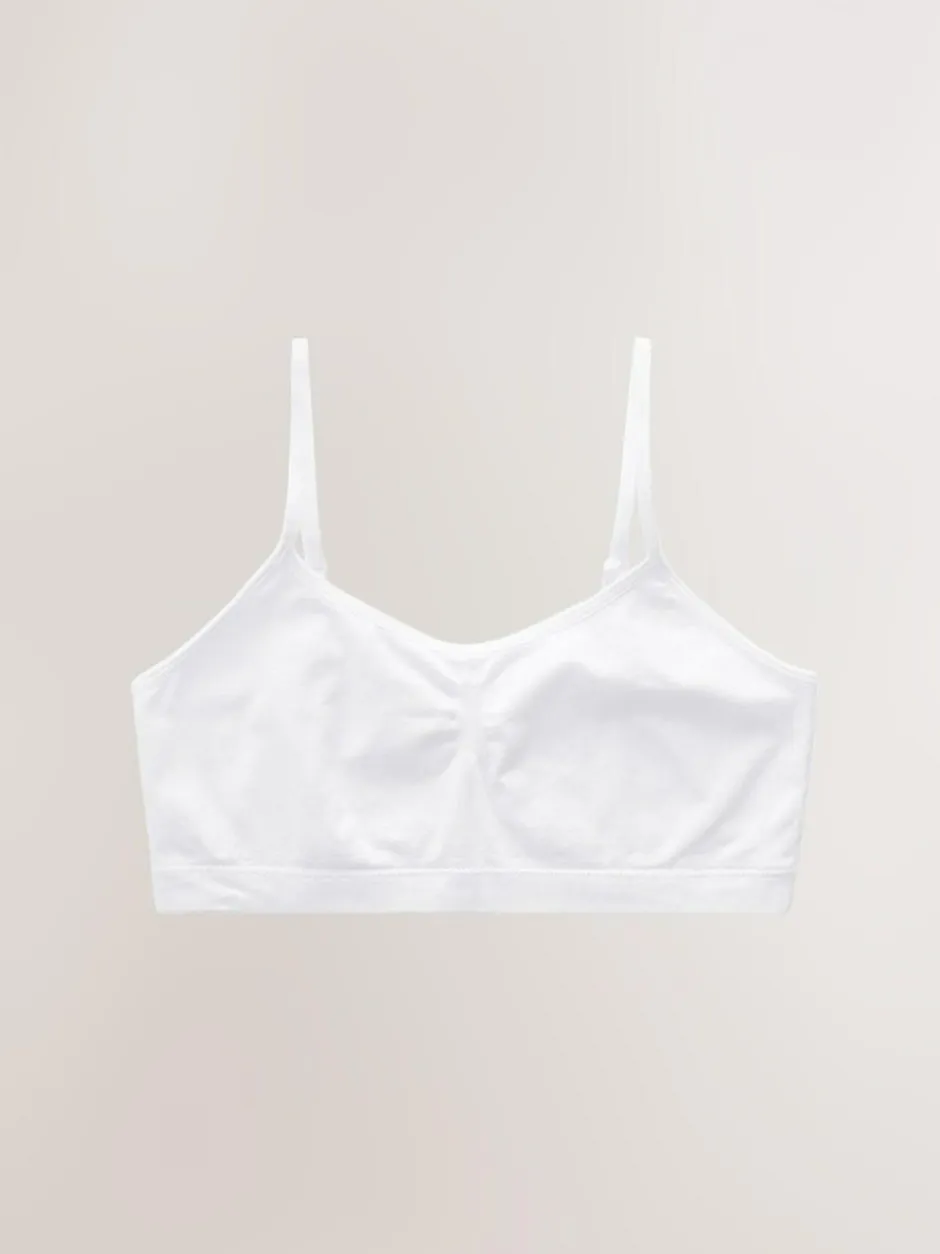 Next White Seam Free Crop Tops 2 Pack (7-16yrs) New