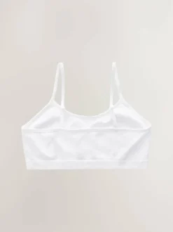 Next White Seam Free Crop Tops 2 Pack (7-16yrs) New