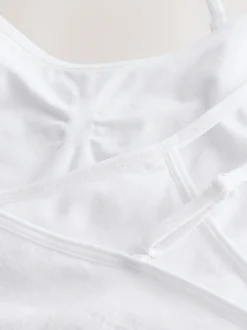 Next White Seam Free Crop Tops 2 Pack (7-16yrs) New