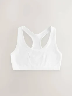 Next White Seamfree Racer Crop Tops 2 Pack (7-16yrs) Hot