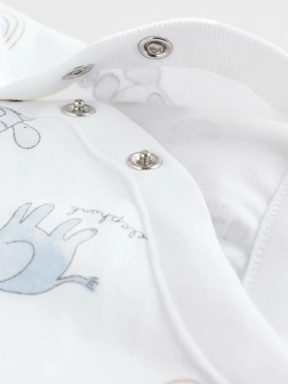 Next White Short Sleeve Baby Bodysuits 5 Pack Discount