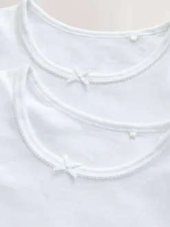 Next Short Sleeve Vests 2 Pack (1.5-12yrs) White