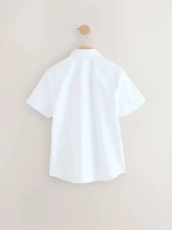 Next Short Sleeves Smart Plain School Shirt (3-16yrs) White Best