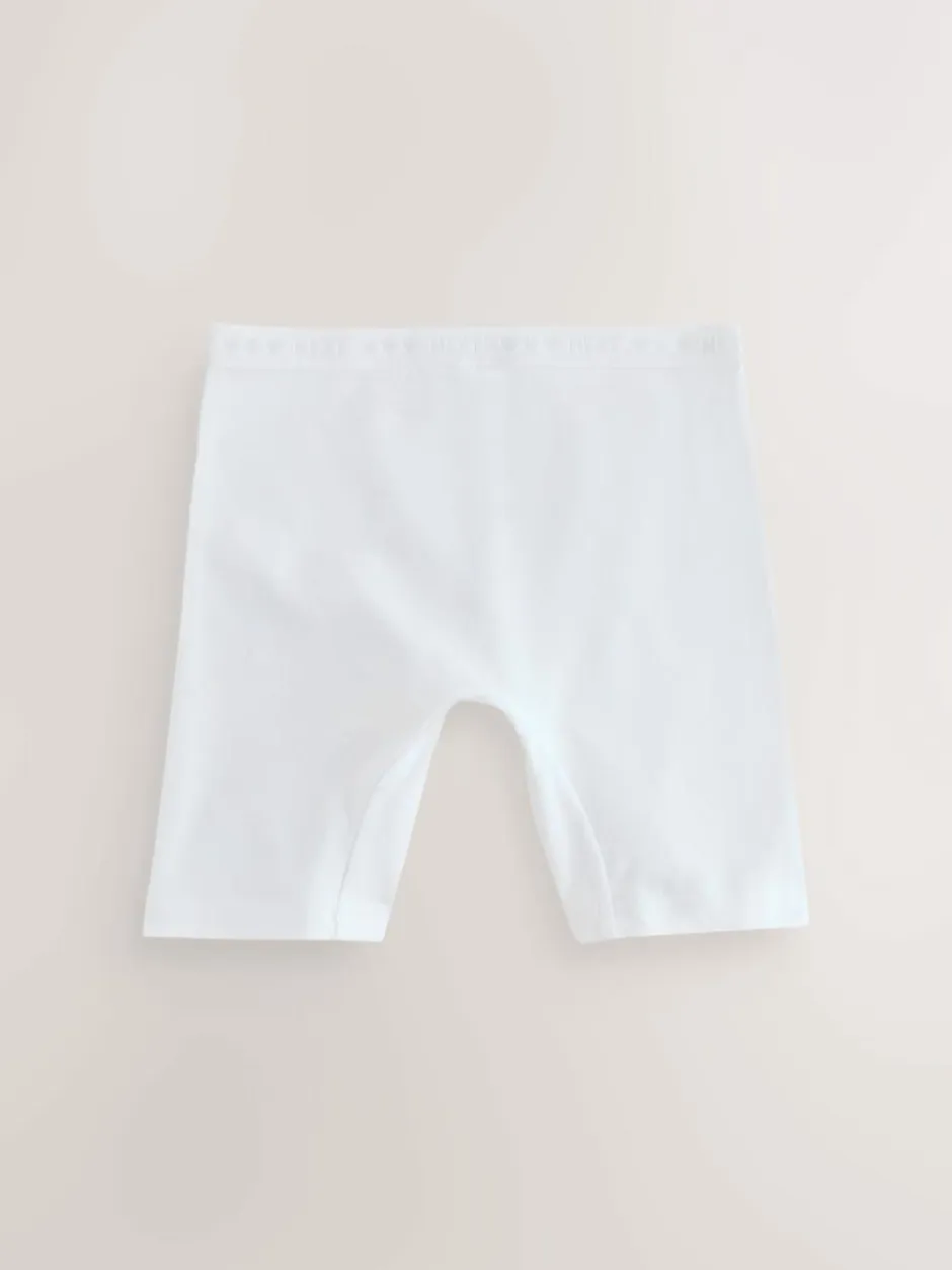 Next Shorts Long Leg Briefs 5 Pack (2-16yrs) White Sale