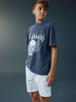 Next Single Denim Shorts (3-16yrs) White Discount