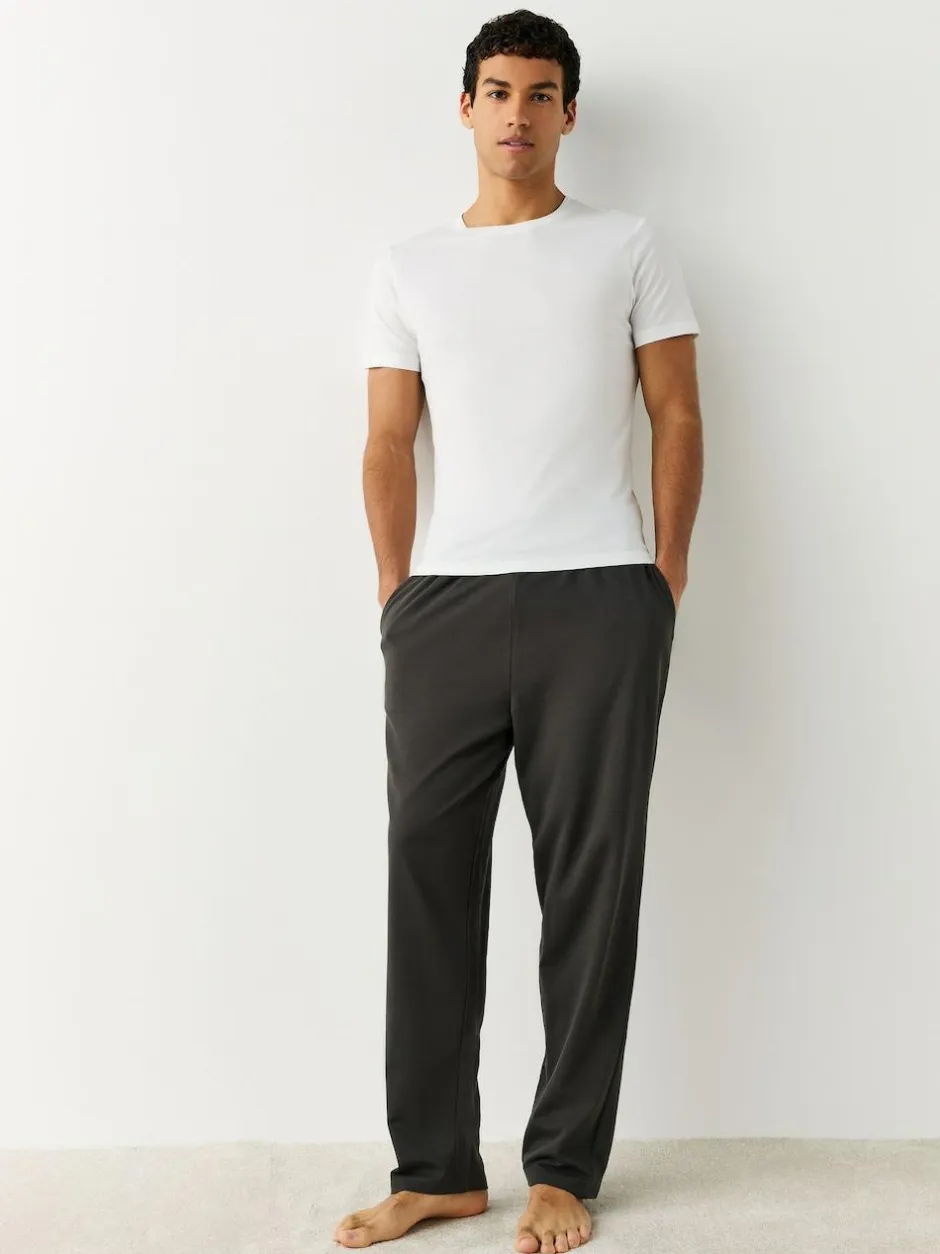 Next Slim Fit 100% Cotton Layering T-Shirts 2 Pack White Online
