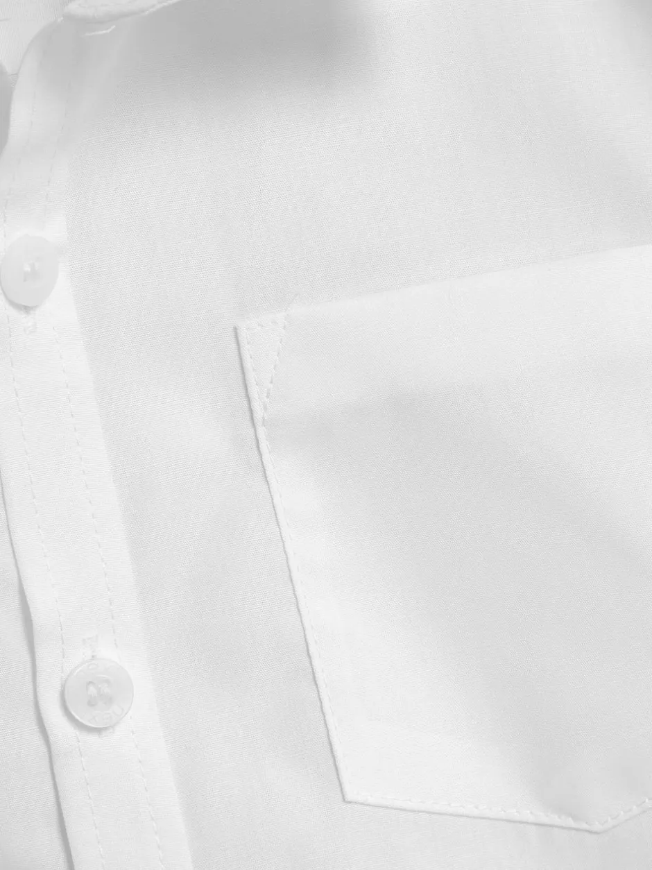 Next White Slim Fit 2 Pack Short Sleeve School Shirts (3-17yrs)