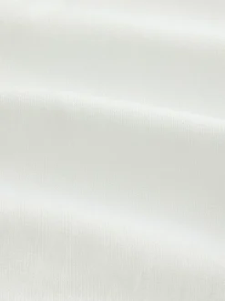 Next Slim Fit Signature Premium 100% Cotton Textured Smart Shirt White Clearance