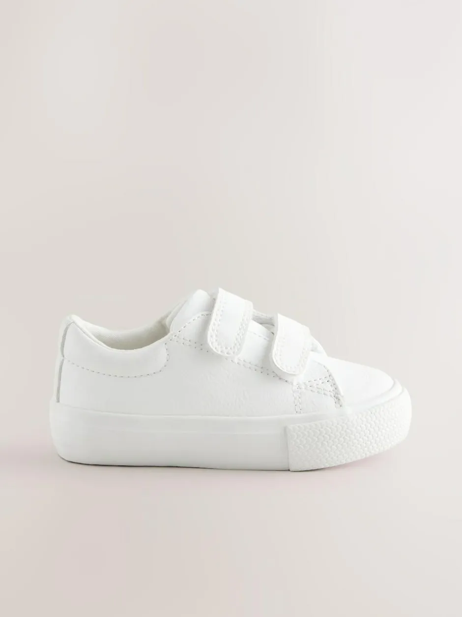 Next Standard Fit (F) Chunky Trainers With Touch Fastening White Outlet