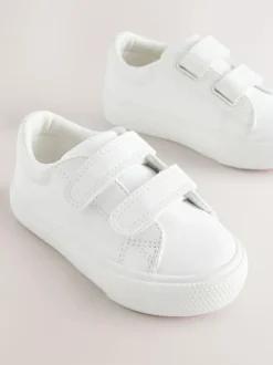 Next Standard Fit (F) Chunky Trainers With Touch Fastening White Outlet