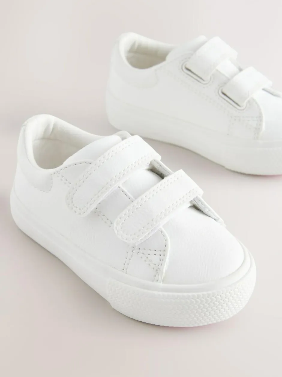 Next Standard Fit (F) Chunky Trainers With Touch Fastening White Outlet